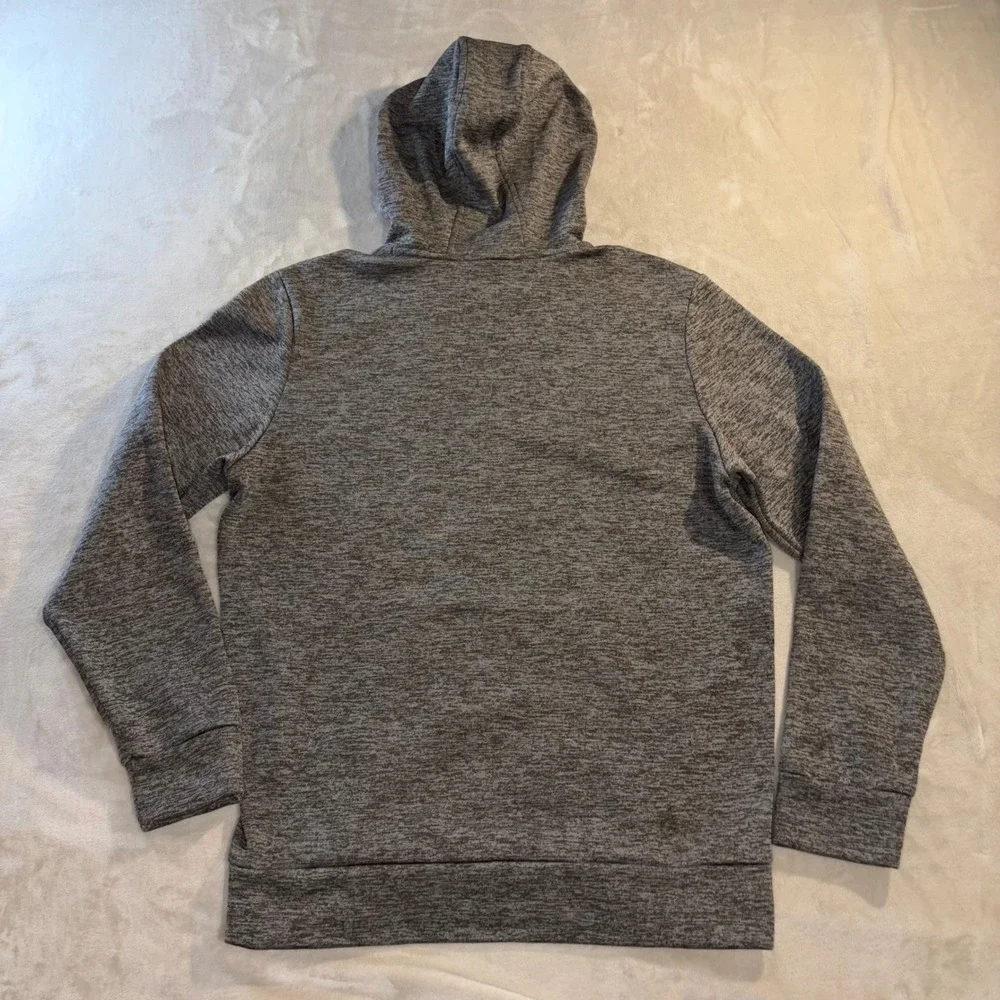 Under Armour Mens Loose Fit Fleece Pullover Hoodie Gray Heather Space Dye Small